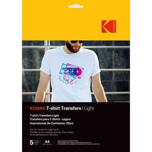 Kodak T-Shirt Transfers Light 5pcs (3510560) 850033510560 foto papīrs