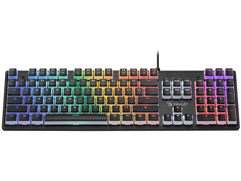 Mechanical keyboard A4TECH BLOODY S510R Pudding (Blue Switch) klaviatūra