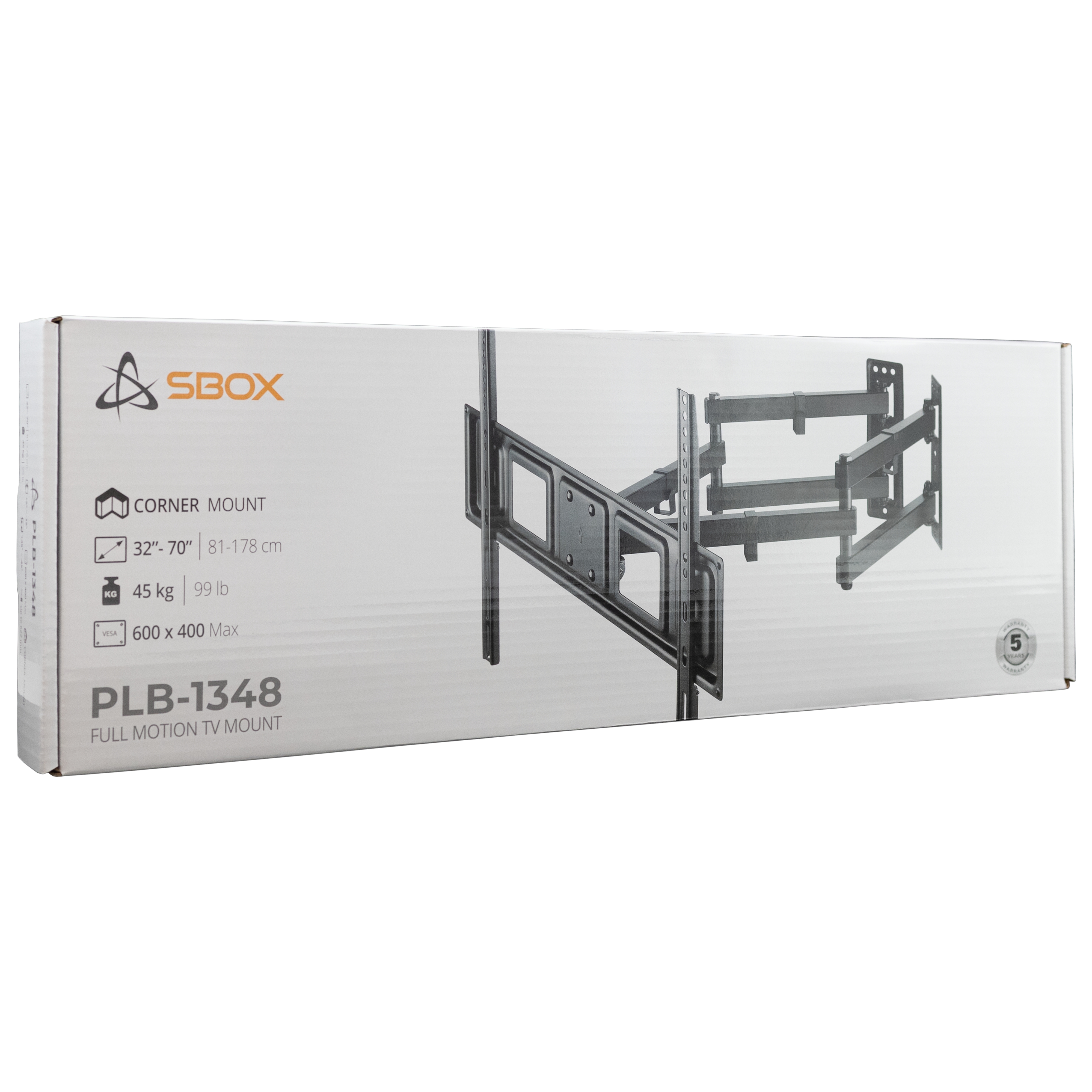 Sbox PLB-1348-2 (37-63/60kg/800x400) 3858894504084 TV stiprinājums