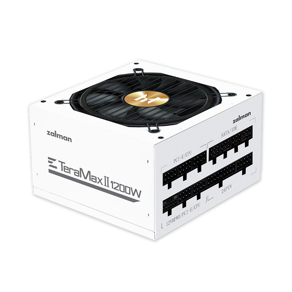 Zalman ZM1200-TMX2 TeraMaxII 1200W 80+ Gold White 8809213764714 Barošanas bloks, PSU