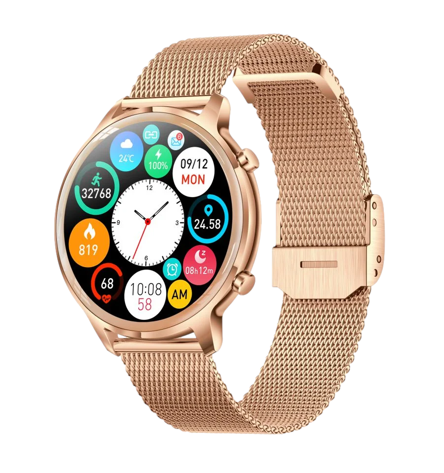 Manta Kelly SWU301GD Gold 5902510675882 Viedais pulkstenis, smartwatch