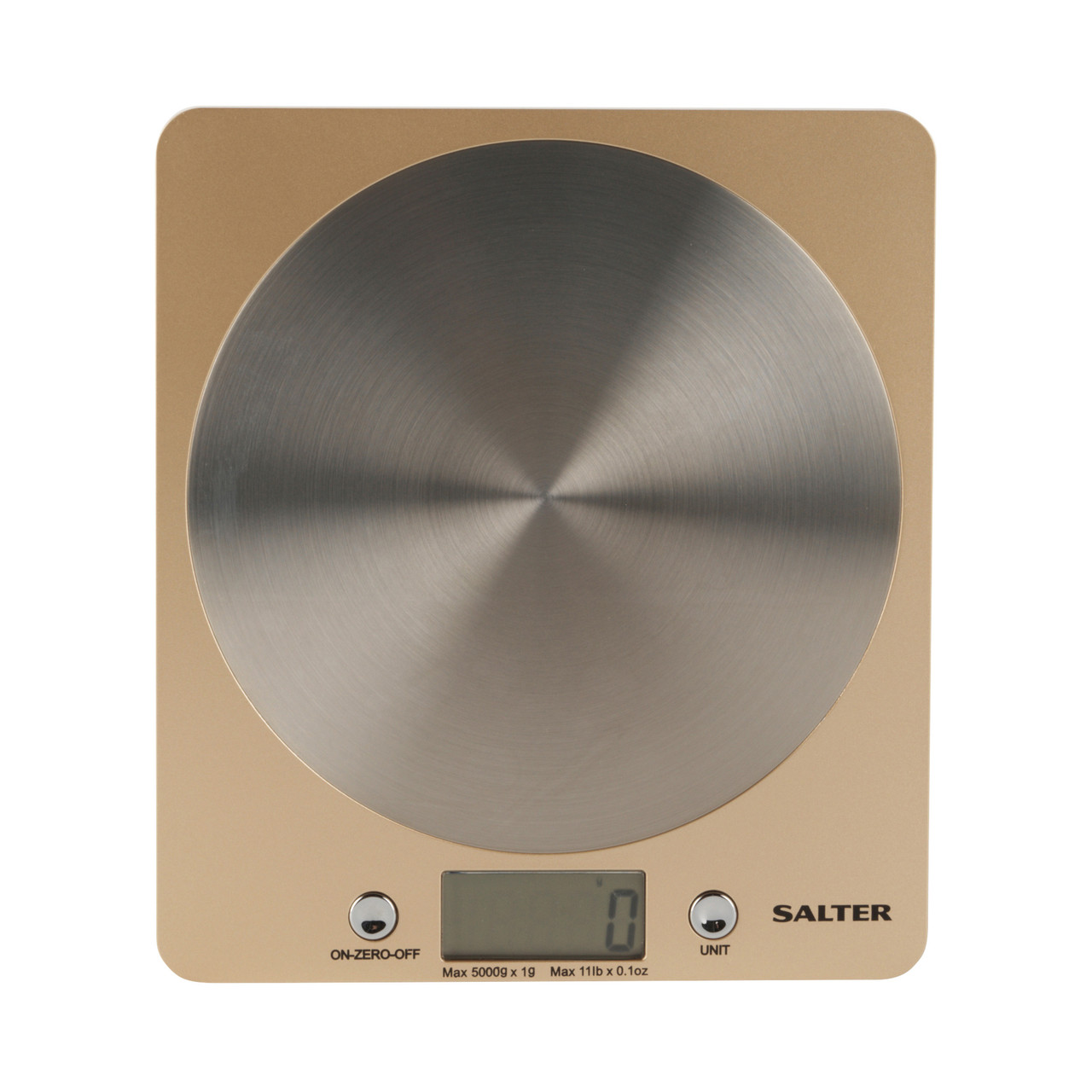 Salter 1036 OLCFEU16 Olympic Disc Electronic Digital Kitchen Scales Gold 5054061481303 virtuves svari