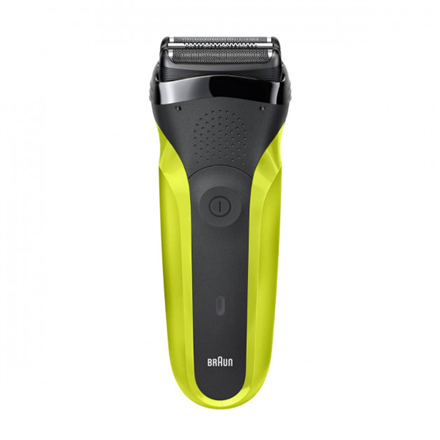 Braun Shaver 300s  Operating time (max) 30 min, Black/Green Vīriešu skuveklis