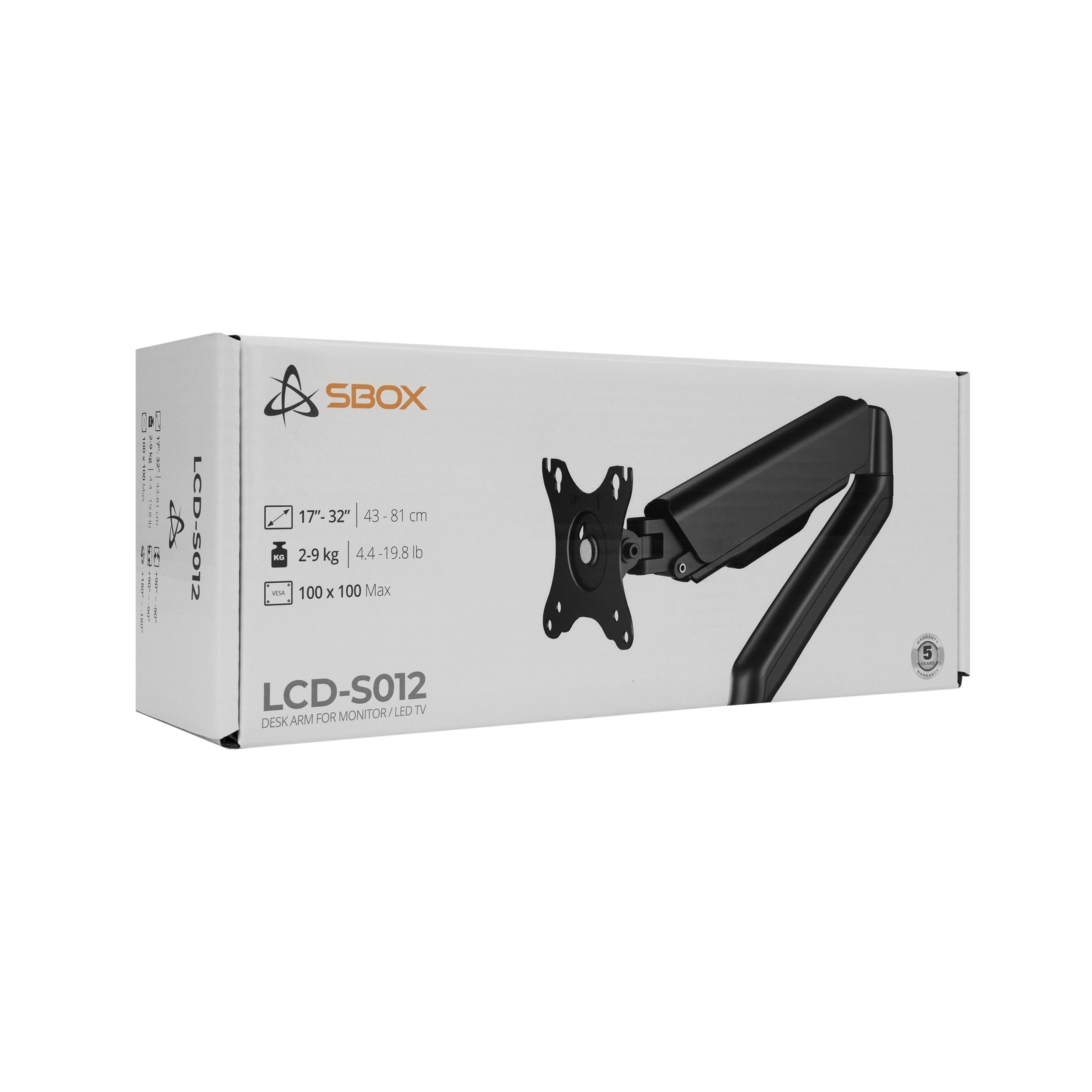 Sbox LCD-S012-2 (17-32/2-9kg/100x100) 3858894502899