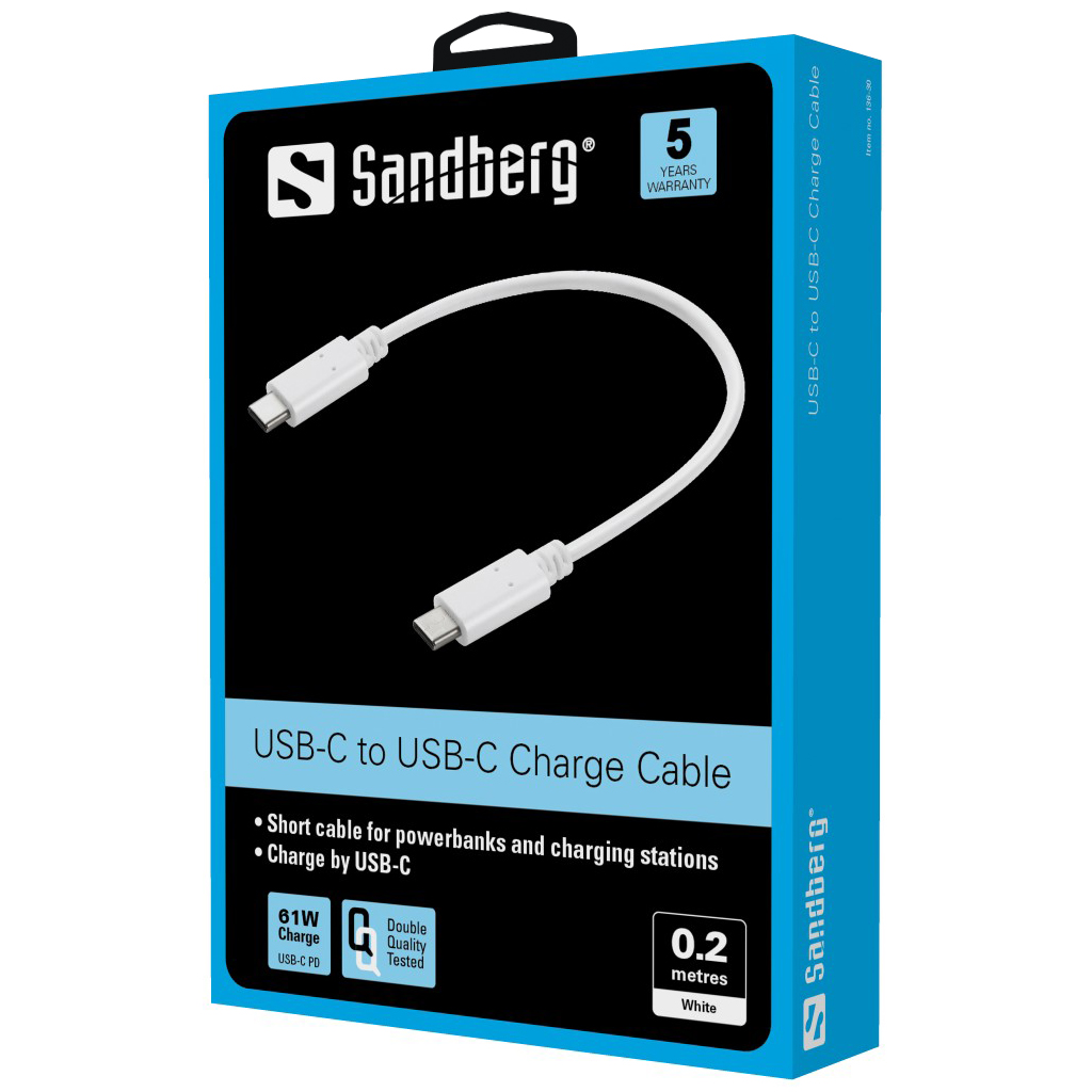 Sandberg USB-C Charge Cable 0.2m USB kabelis