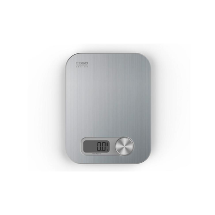 Caso | Design kitchen scale | Maximum weight (capacity) 5 kg | Graduation 1 g | Display type Digital | Stainless Steel 4038437032659 virtuves svari