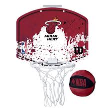 Basketbola groza komplekts NBA MINI-HOOP  MIAMI HEAT bumba