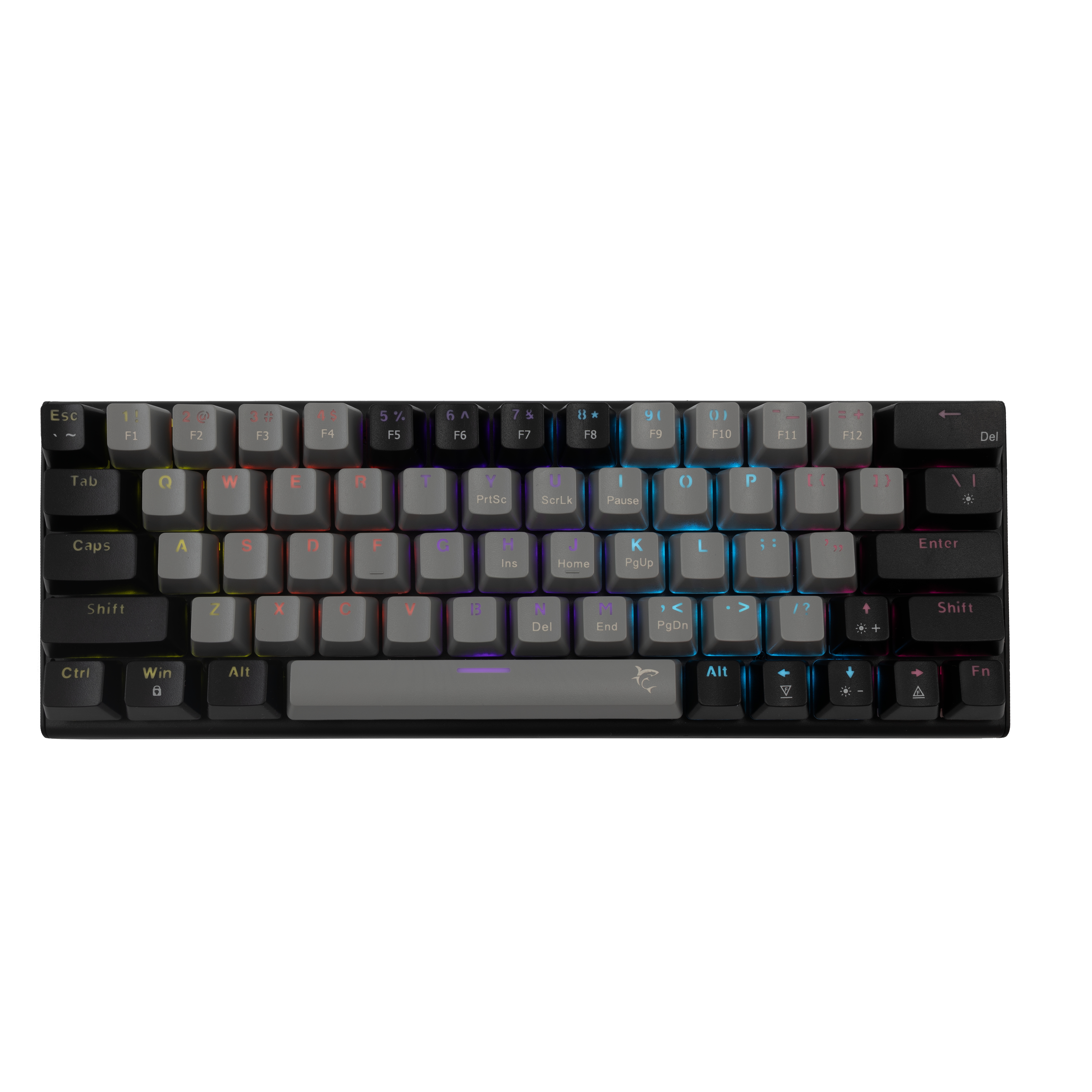 White Shark GK-002711 Wakizashi Grey-Black US Red Switches 3858894504237 klaviatūra