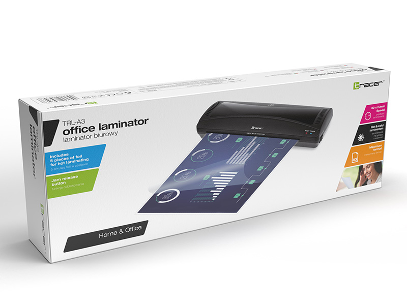 Tracer TRL-A3 Cold/hot laminator Black laminators