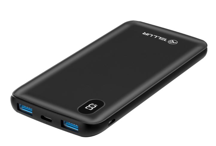 Tellur Power Bank PD100 10000mAh black 5949120002431 Powerbank, mobilā uzlādes iekārta