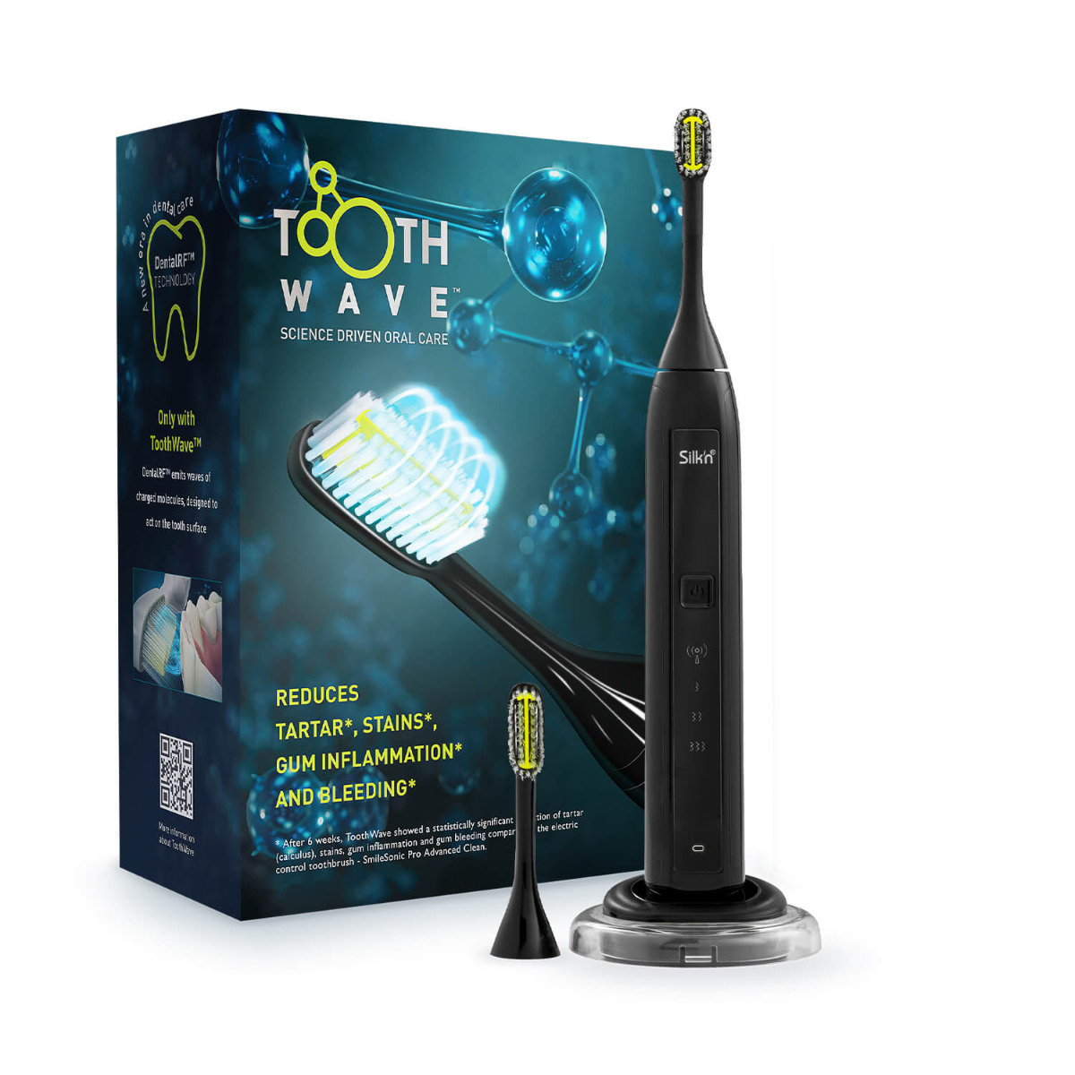 Silkn ToothWave Black TW1PE3Z001 8712856064489 mutes higiēnai