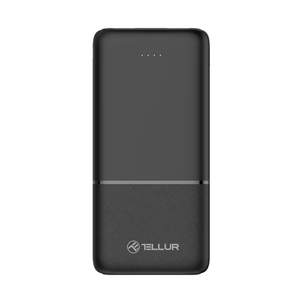 Tellur 10000mAh power bank black 5949120005340 Powerbank, mobilā uzlādes iekārta