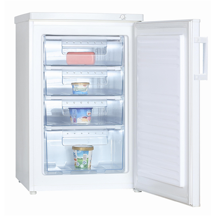 Goddess | Freezer | GODFSC085TW9E | Energy efficiency class E | Upright | Free standing | Height 85 cm | Total net capacity 91 L | White Horizontālā saldētava