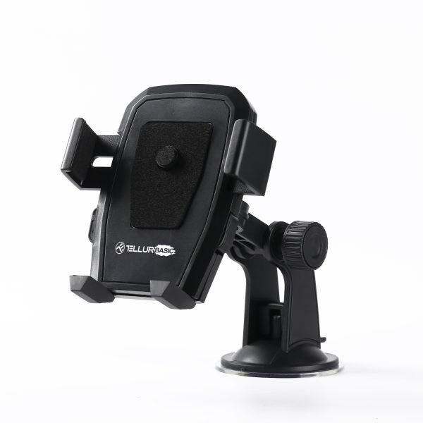 Tellur Basic MCH5 Car phone holder for windshield black 5949120004220 Mobilo telefonu turētāji