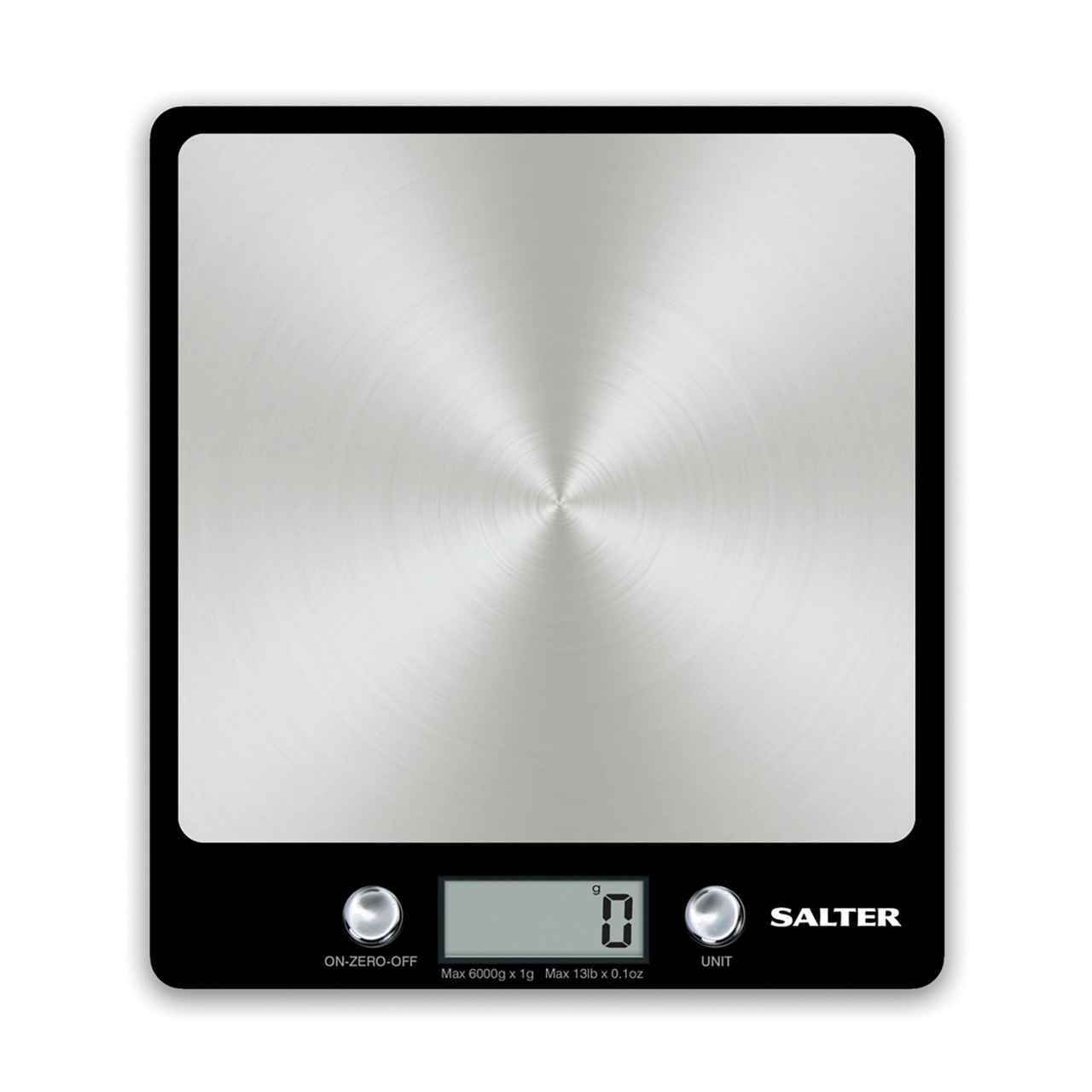 Salter 1241A BKDRCEU16 Evo Electronic Kitchen Scale Black Array virtuves svari