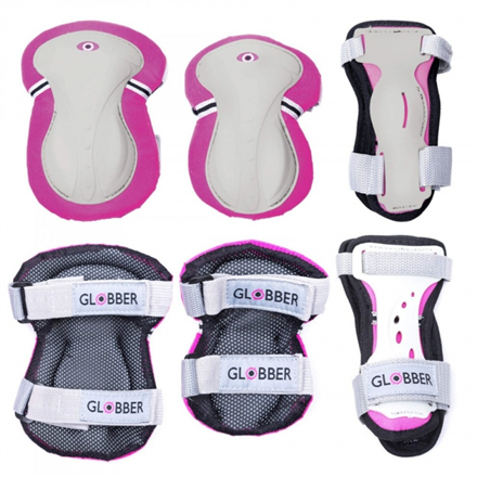 GLOBBER elbow and knee pads PROTECTIVE JUNIOR  DEEP PINK XS RANGE B ( 25-50KG ),541-110 | Globber Skrejriteņi