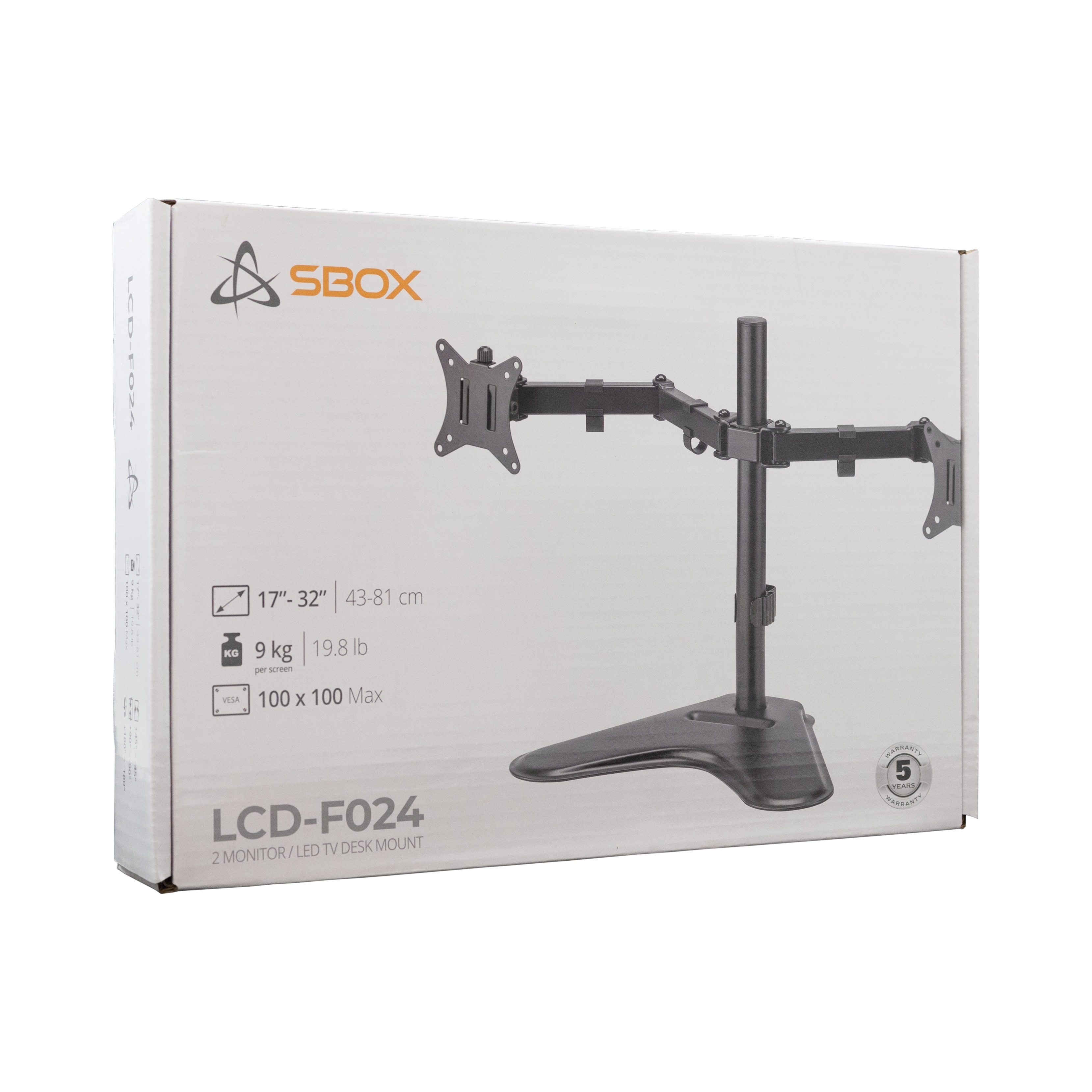 Sbox LCD-F024-2 (13-32/2x8kg/100x100) 3858894504138