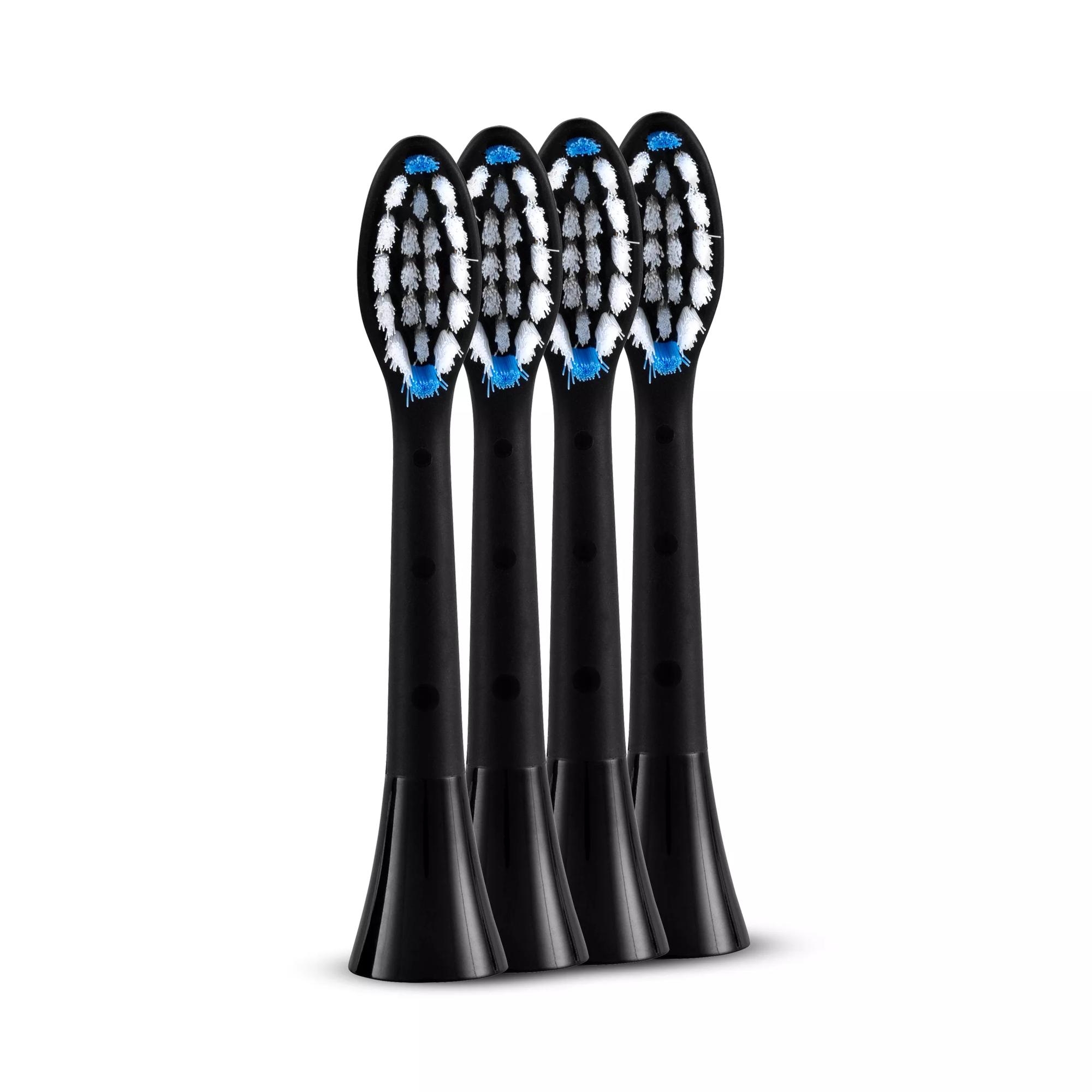 Silkn SYR4PEUZR001 SonicYou Refill Brush Heads Family Pack (4 pcs) Black Medium 8712856068043 mutes higiēnai