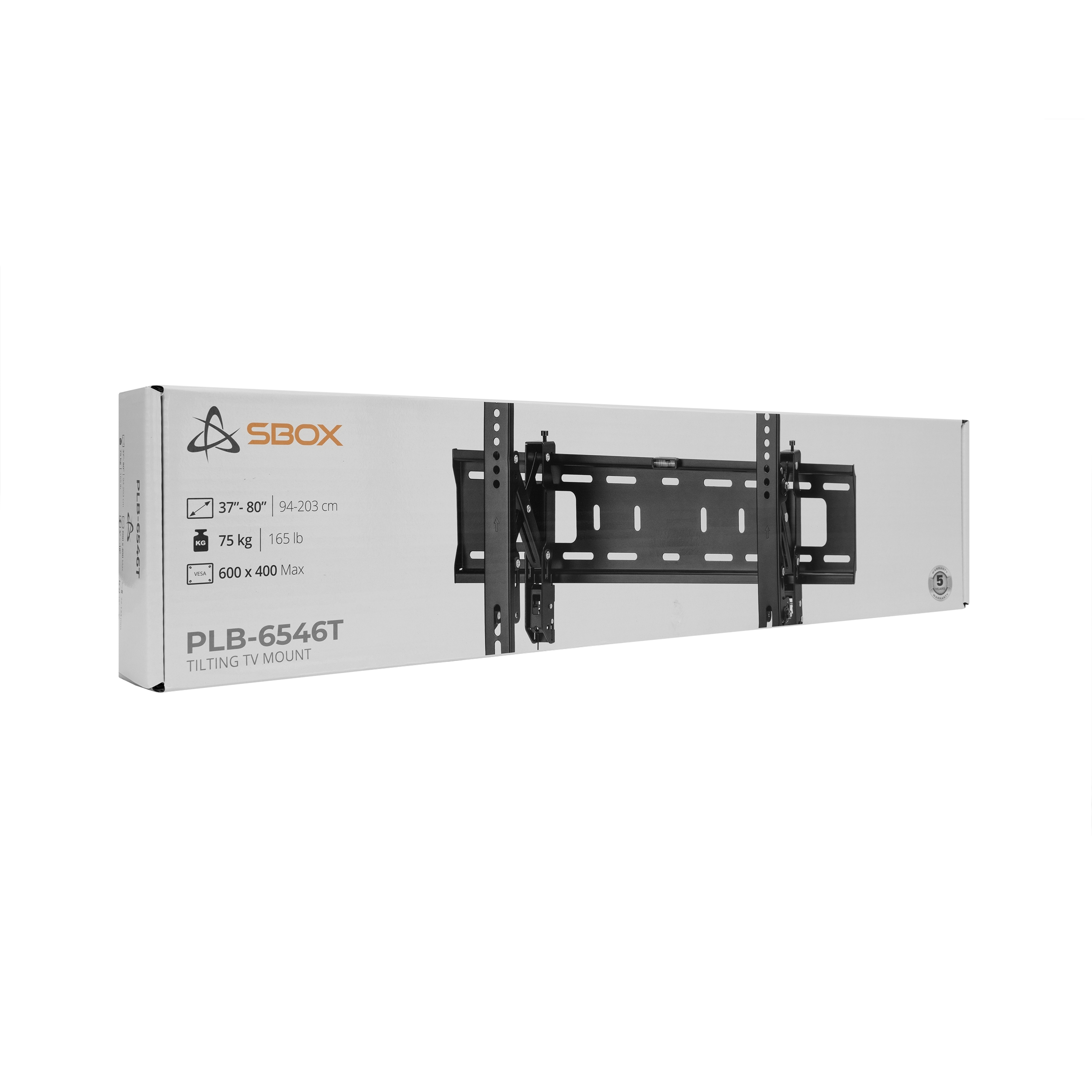 Sbox PLB-6546T-2 (37-80/75kg/600x400) 3858894502998 TV stiprinājums