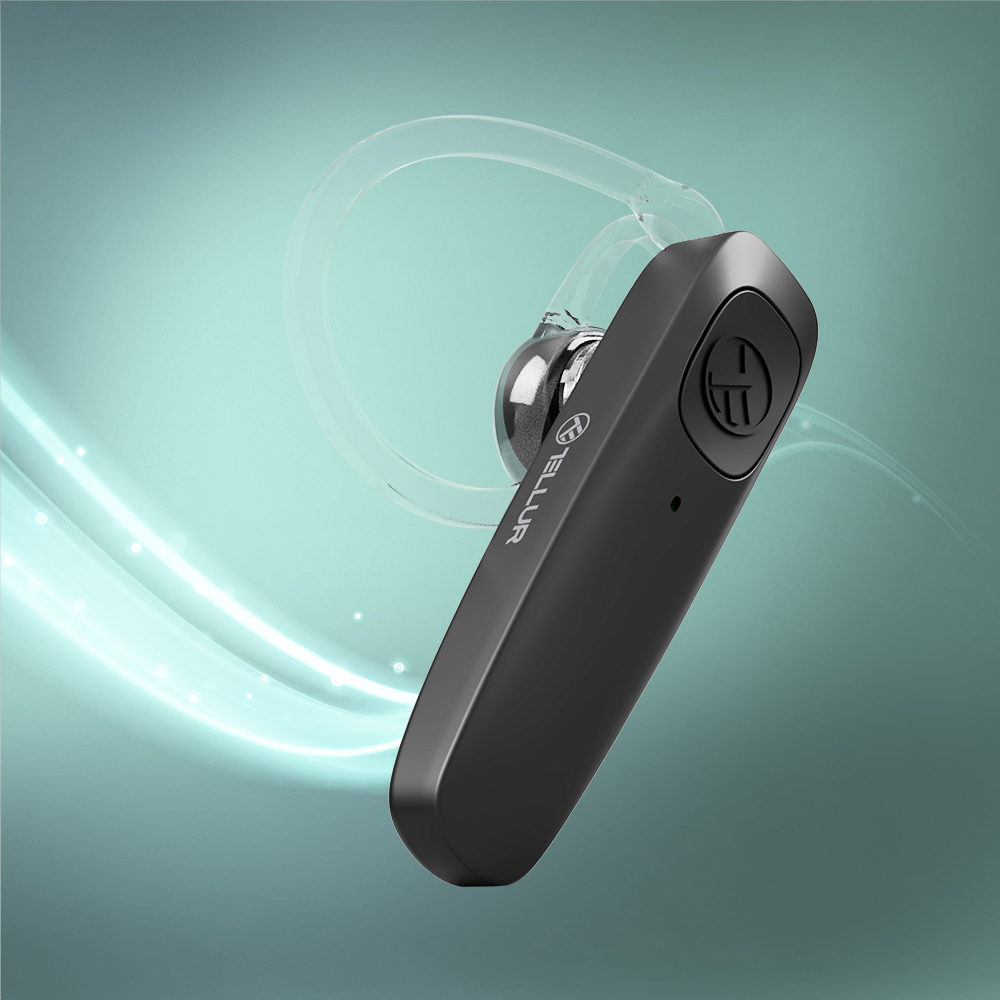 Tellur Bluetooth Headset Vox 155 Black 5949120004602 brīvroku sistēma telefoniem