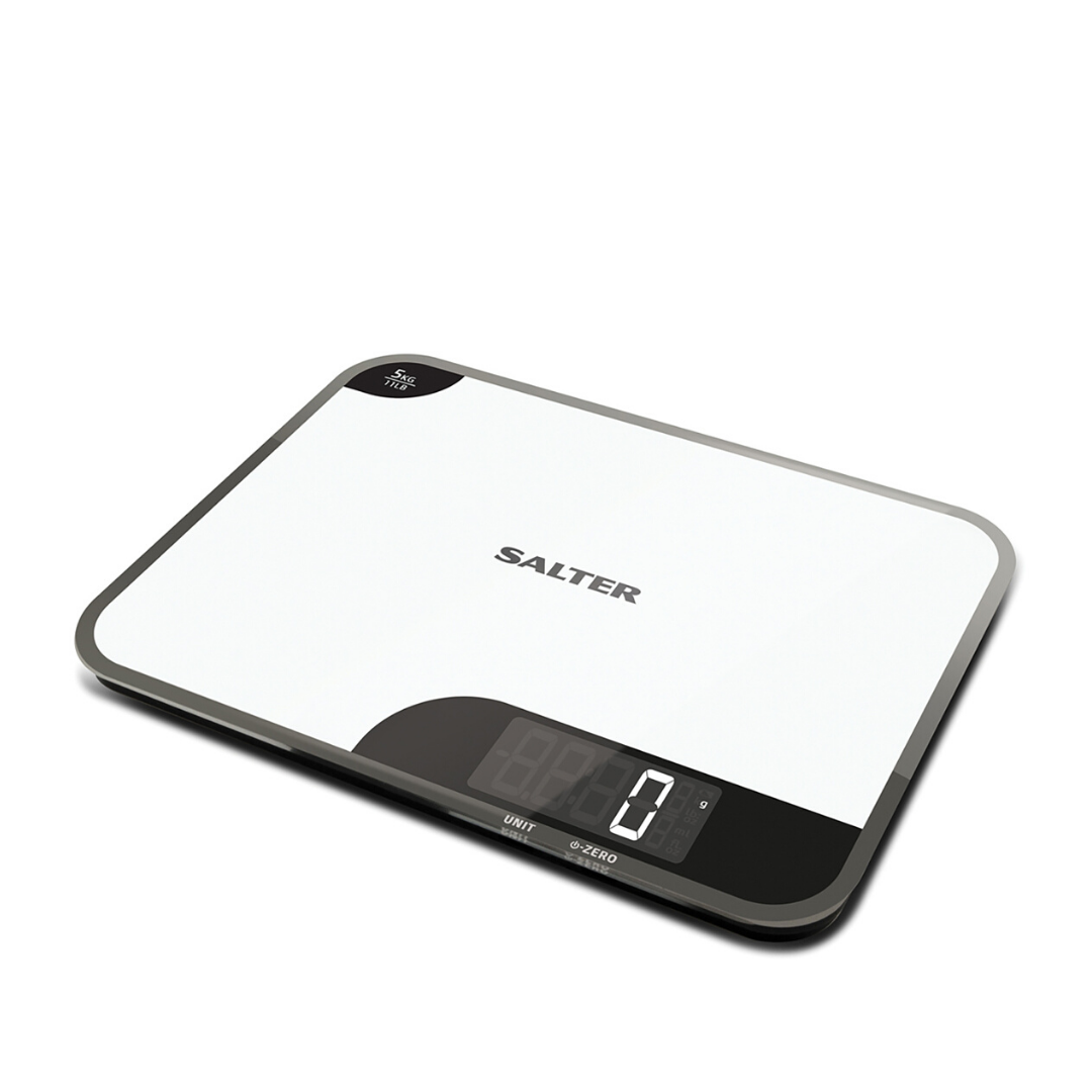 Salter 1064 WHDREU16 Mini-Max 5kg Digital Kitchen Scale - White 5010777142617 virtuves svari