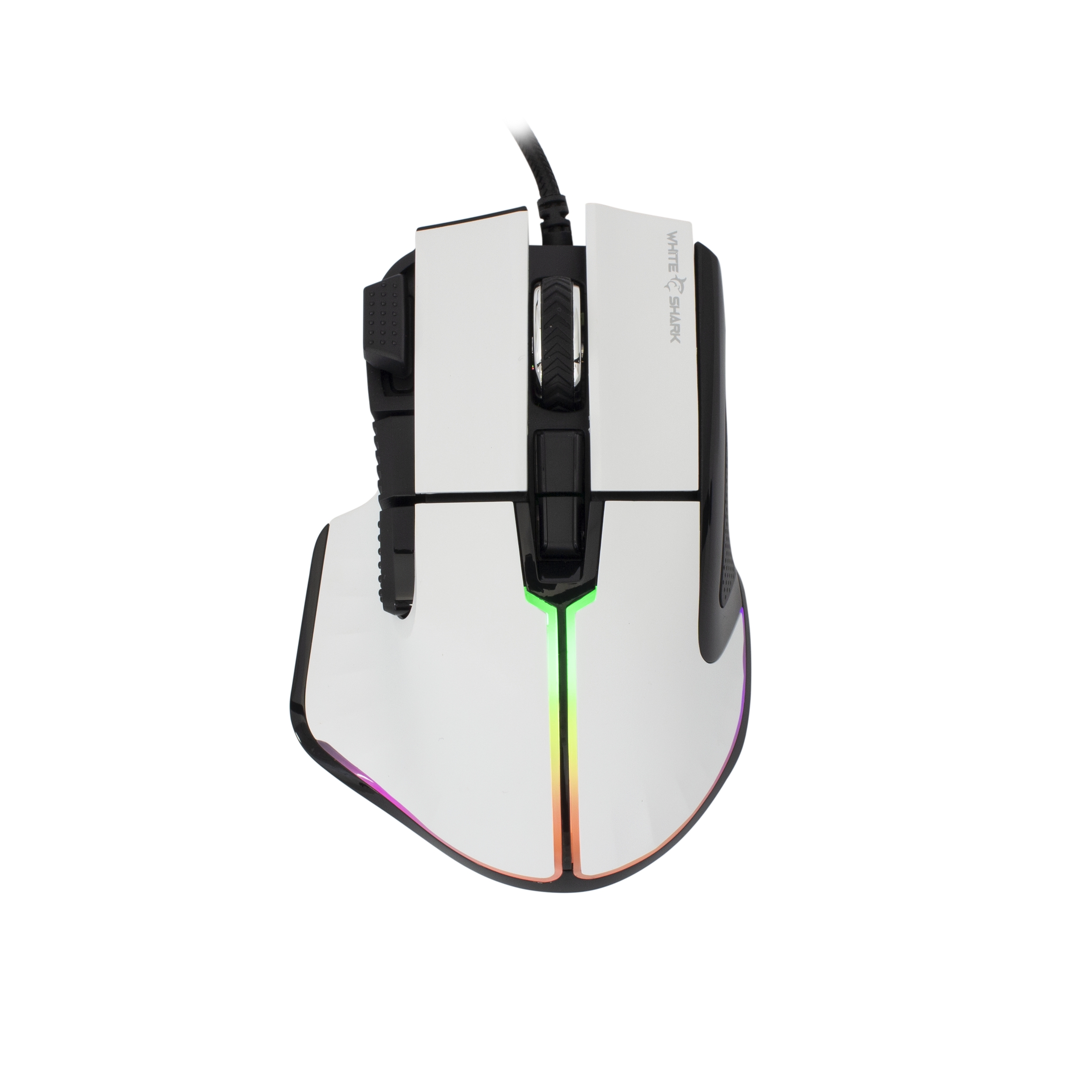 White Shark GM-9006 MARROK White RGB / 12.000 dpi 0736373271173 Datora pele