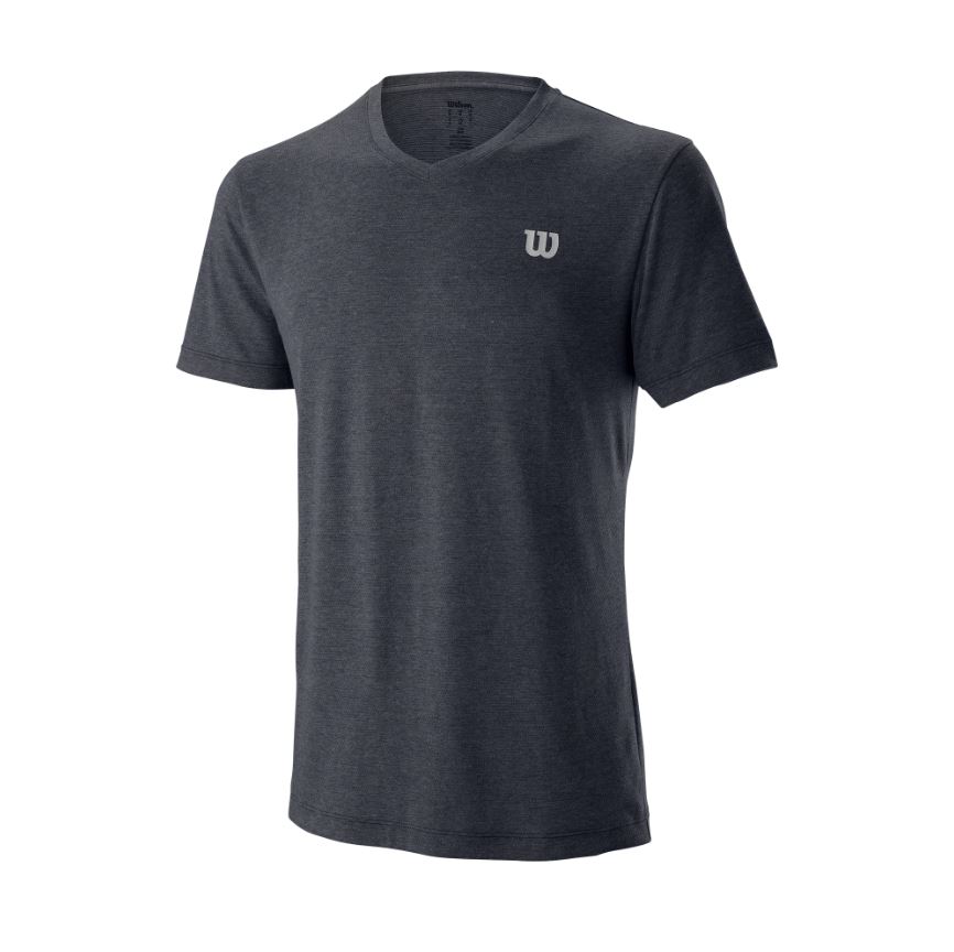 M TRAINING V-NECK TEE EBONY