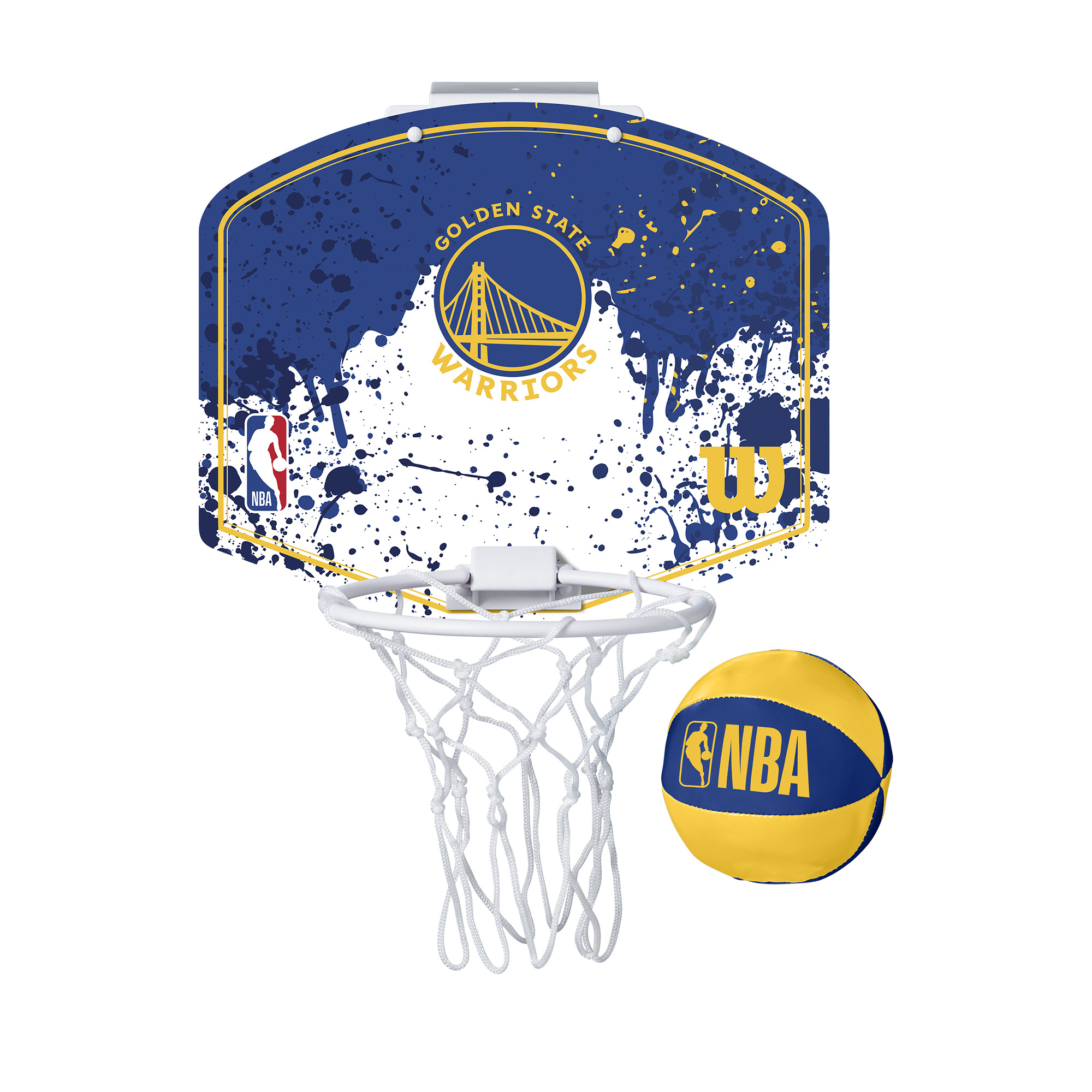 Basketbola groza komplekts NBA MINI-HOOP  GS WARRIORS bumba