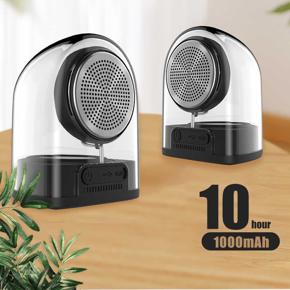 Devia Crystal Series TWS Speaker with Silicon Case (2pcs) Black 6938595326103 pārnēsājamais skaļrunis