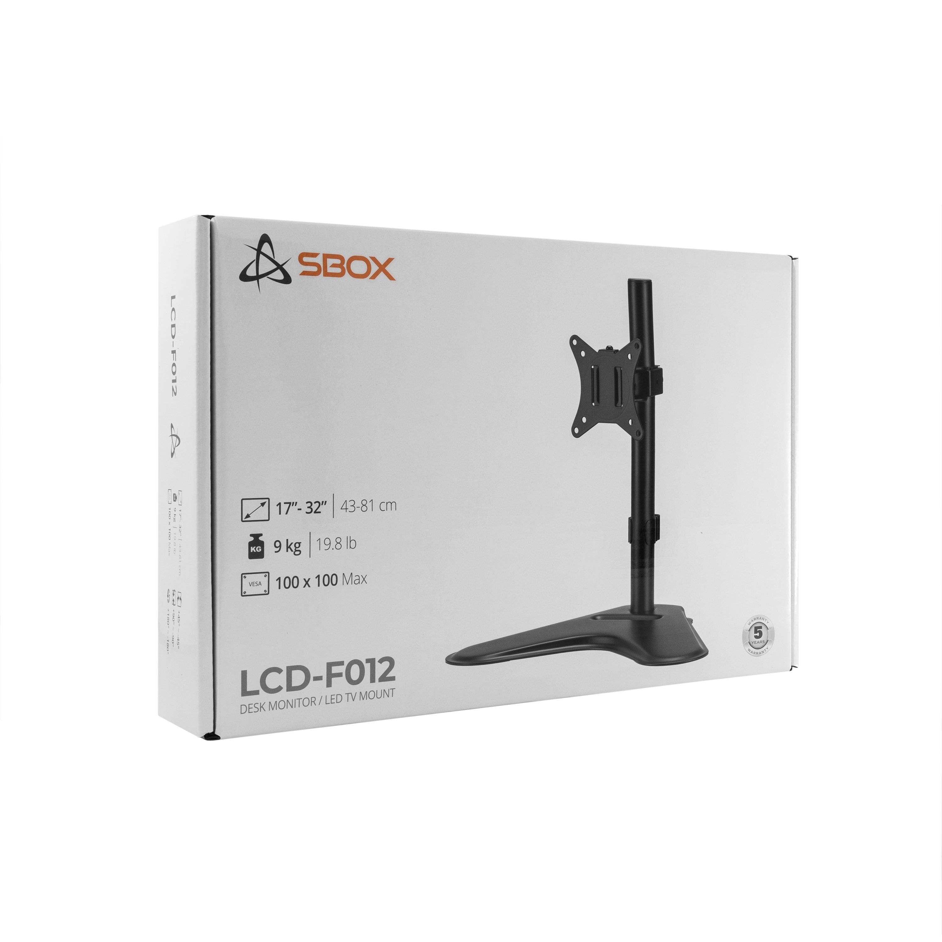 Sbox LCD-F012-2 (17-32/9kg/100x100) 3858894503377