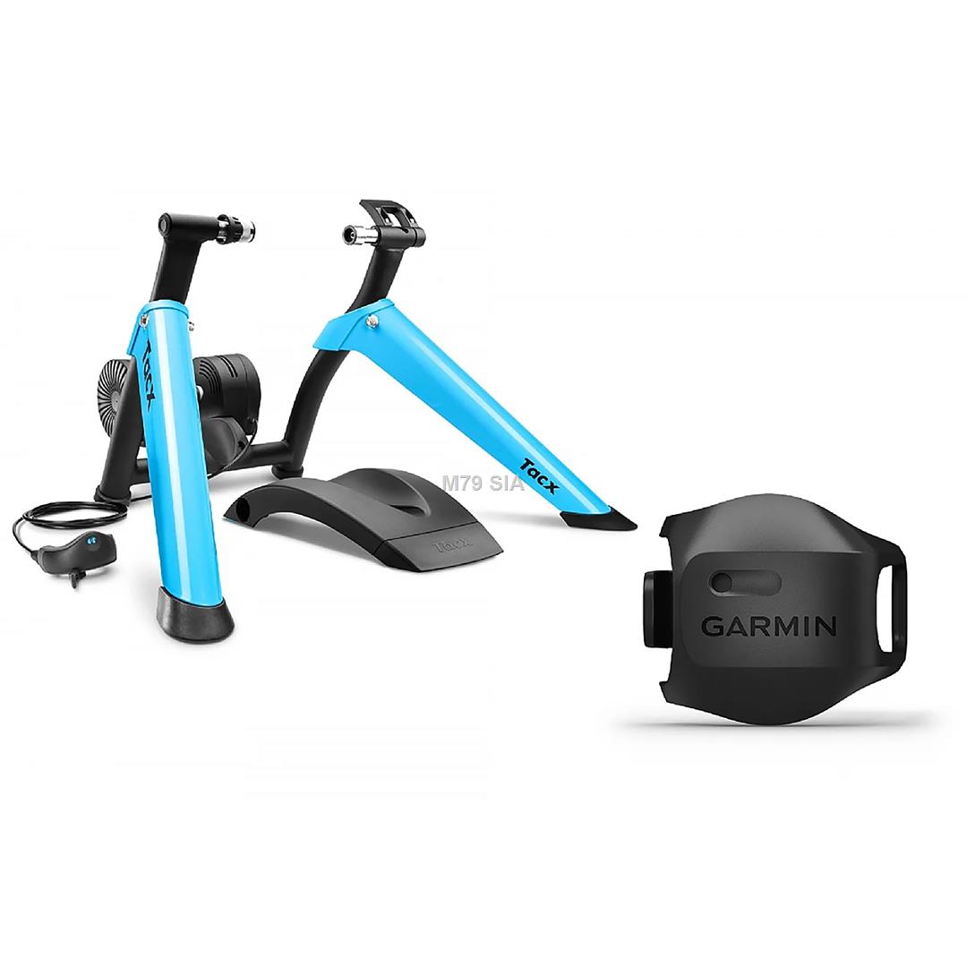 Garmin Tacx Boost Bundle, melna/zila - Trenaziera komplekts Tacx Boost Bundle spēļu aksesuārs