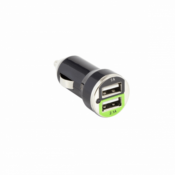 Sbox CC-221B Dual USB Car Charger CC-221B blackberry black 0616320536923 iekārtas lādētājs