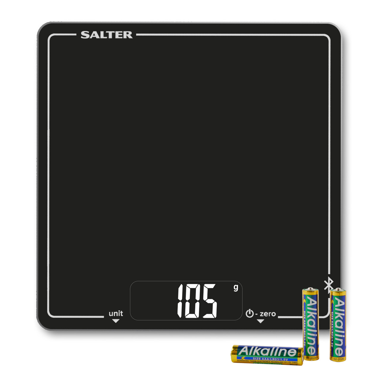 Salter 1193 BKDRUP Connected Electronic Kitchen Scale - Black 5054061479546 virtuves svari