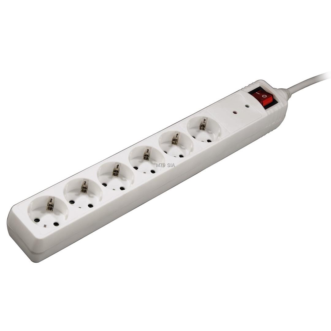 Power strip Hama (6 sockets) mūzikas centrs