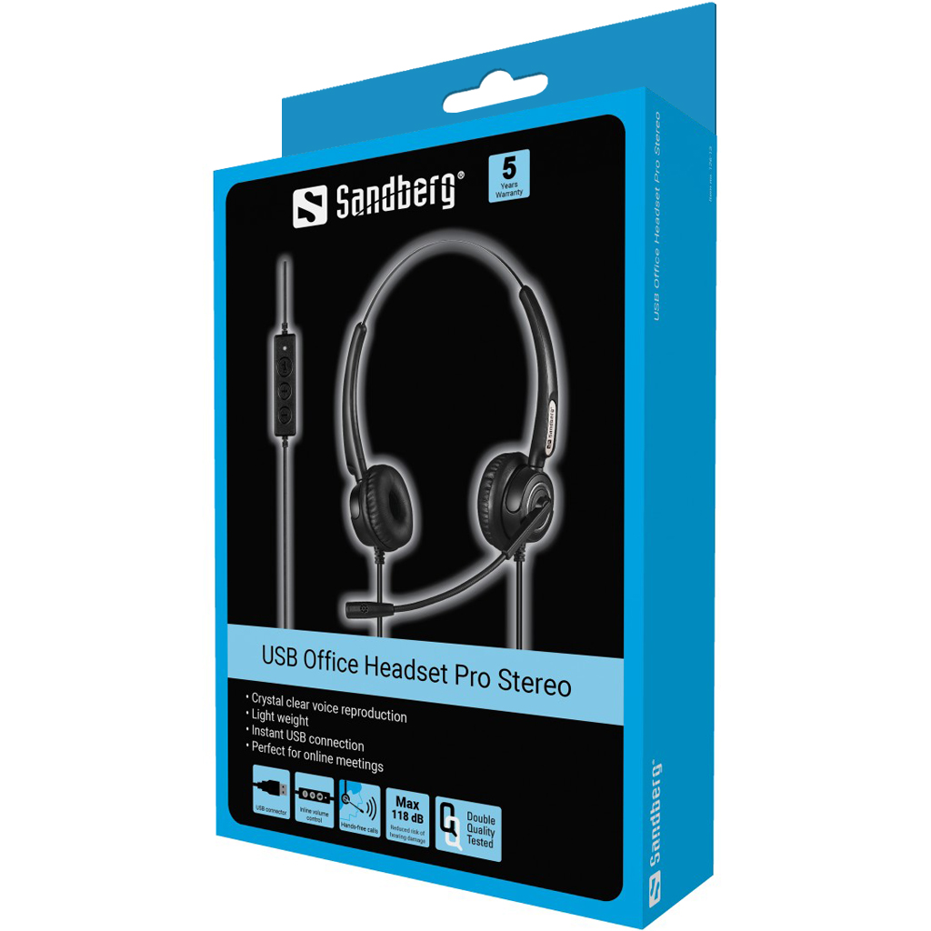 SANDBERG USB Office Headset Pro Stereo austiņas