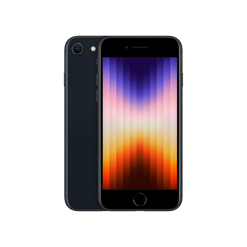 Apple iPhone SE (3. Generation) 64 GB Midnight Black (mazlietots, garantija 6 mēneši, grade A+) Mobilais Telefons