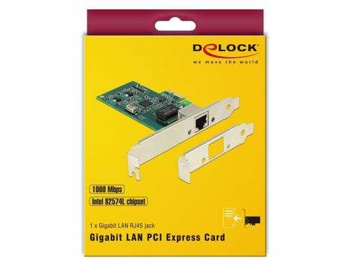 DeLOCK PCIe > 1 x Gigabit LAN karte