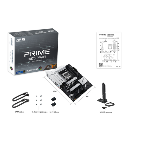 ASUS Prime X870-P WIFI AMD X870 Socket AM5 ATX pamatplate, mātesplate