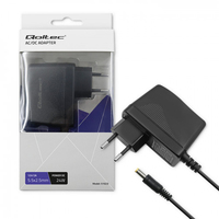 Qoltec 51023 power adapter/inverter Indoor 24 W Black Barošanas bloks, PSU