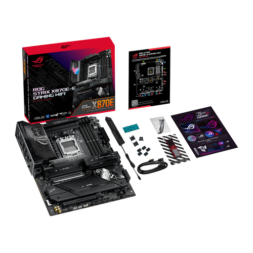 ASUS ROG STRIX X870E-E GAMING WIFI AMD X870E Socket AM5 ATX pamatplate, mātesplate