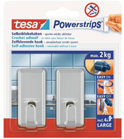 tesa Powerstrips Haken Large Classic chrom