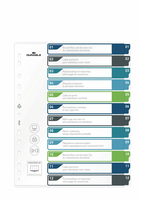 DURABLE Register A4 + 12tlg. 1-12 farbige Taben+trans. Form. papīrs