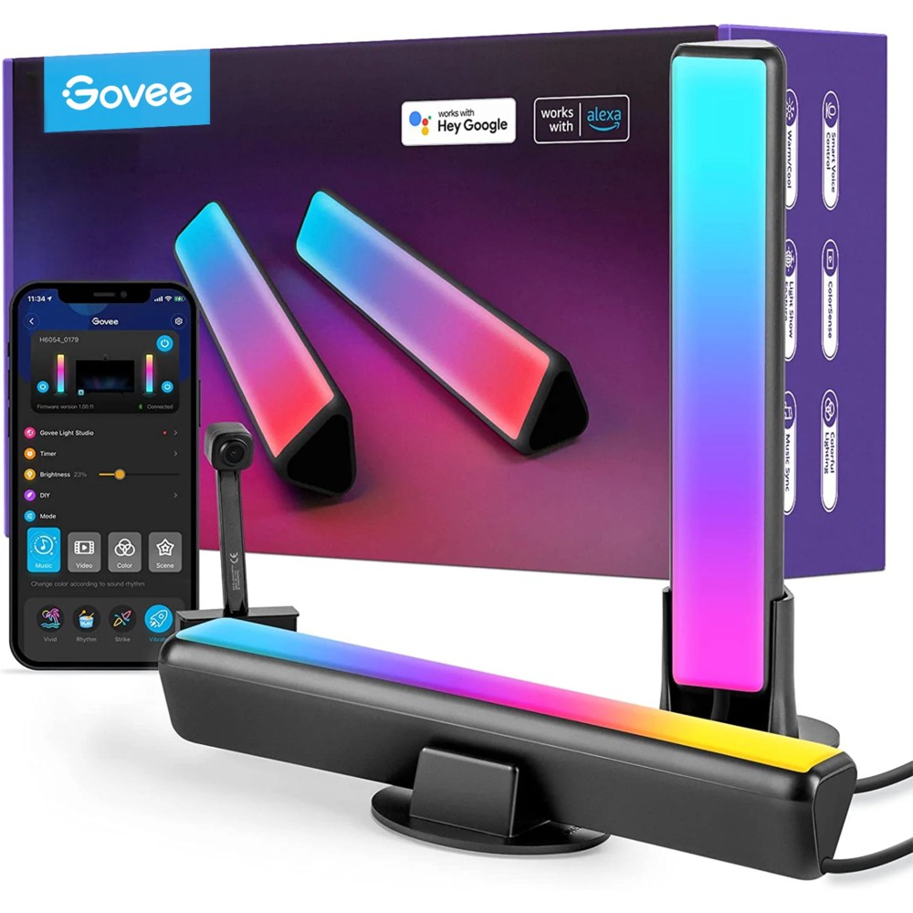 Govee DreamView P1 Smart panel Black Wi-Fi/Bluetooth spēļu aksesuārs