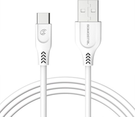 Kabel USB USB-A - USB-C 1.2 m Bialy (25715) 25715 USB kabelis