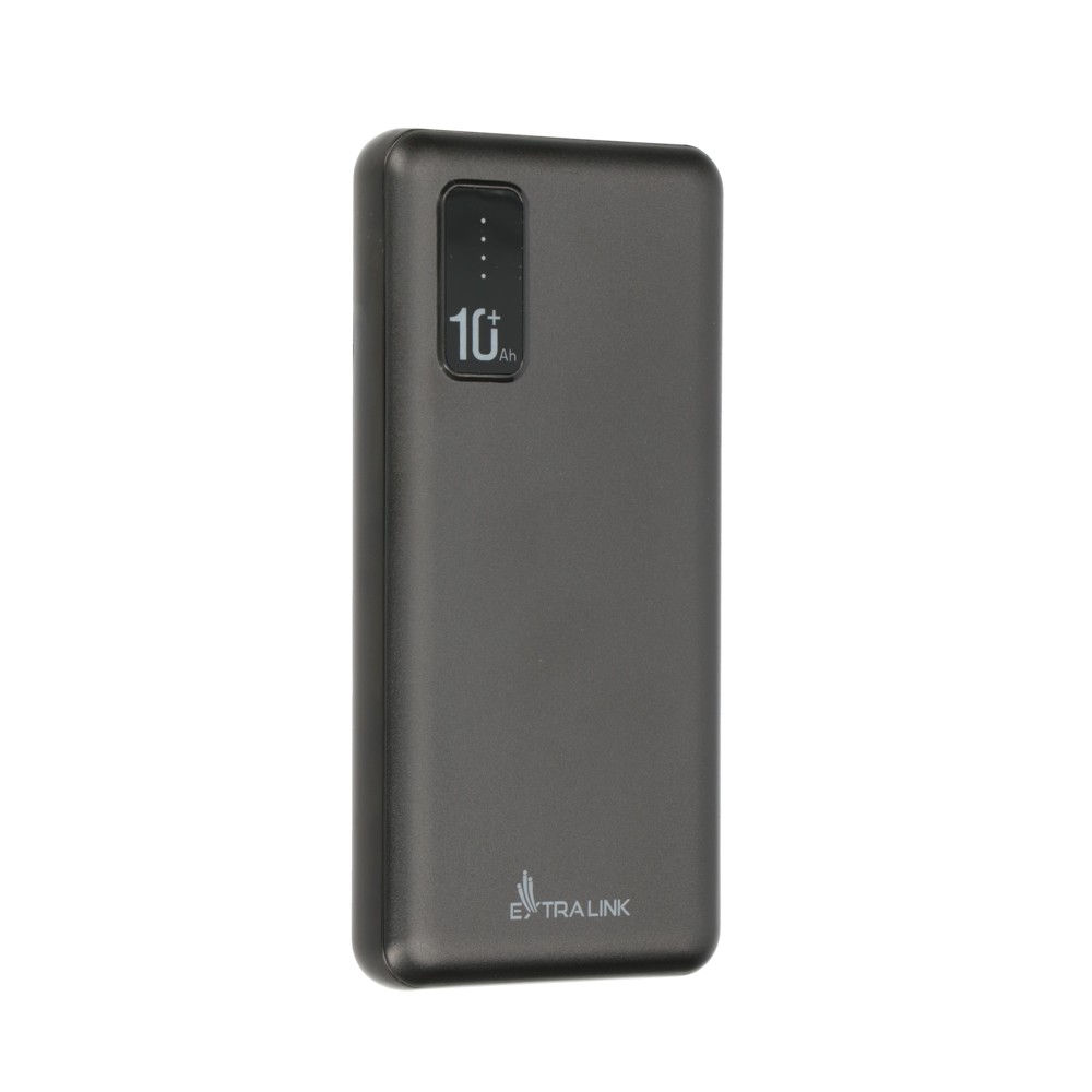 Powerbank ExtraLink EPB-098B 10000 mAh Czarny Powerbank, mobilā uzlādes iekārta