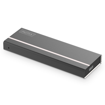 Digitus bay USB 3.1 Type C housing for M.2 NVMe PCIe SSD drive, aluminum black cietā diska korpuss