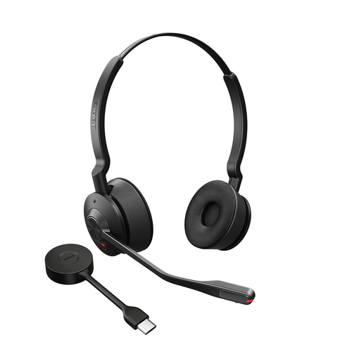 Sluchawki z mikrofonem Jabra Jabra Engage 55 MS, Headset (black, base station, USB-A, low energy consumption) austiņas