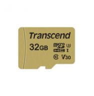 Transcend microSDHC 500S    32GB Class 10 UHS-I U3 V30 + Adapter atmiņas karte