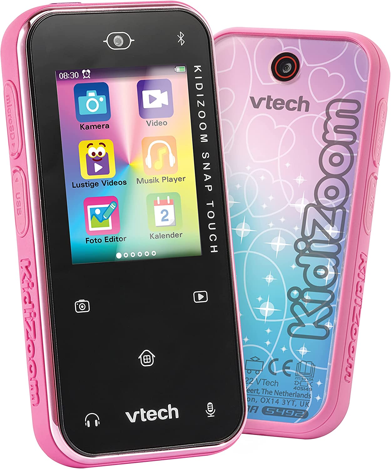 VTech KidiZoom Snap Touch, digital camera (pink) novērošanas kamera