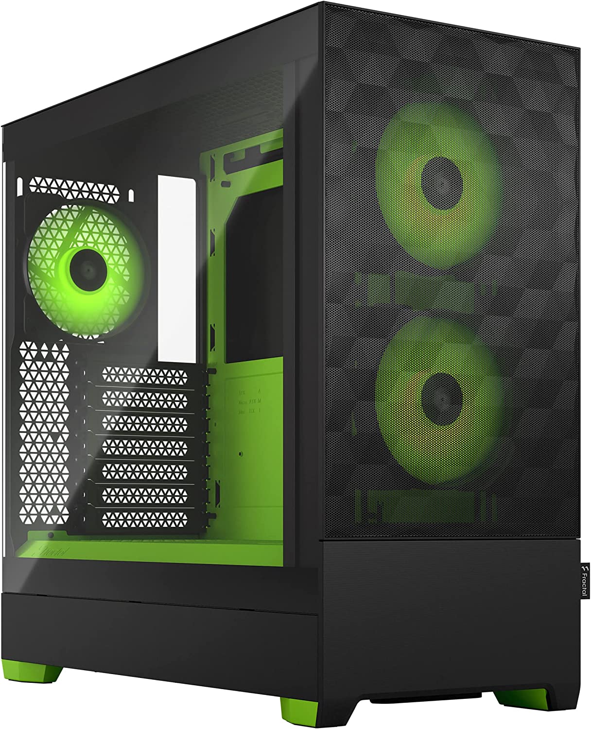 FRACTAL DESIGN Pop Air RGB Green Core TG Datora korpuss